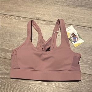 HALARA High Support Contrast Mesh Crisscross Adjustable Hook Sports Bra